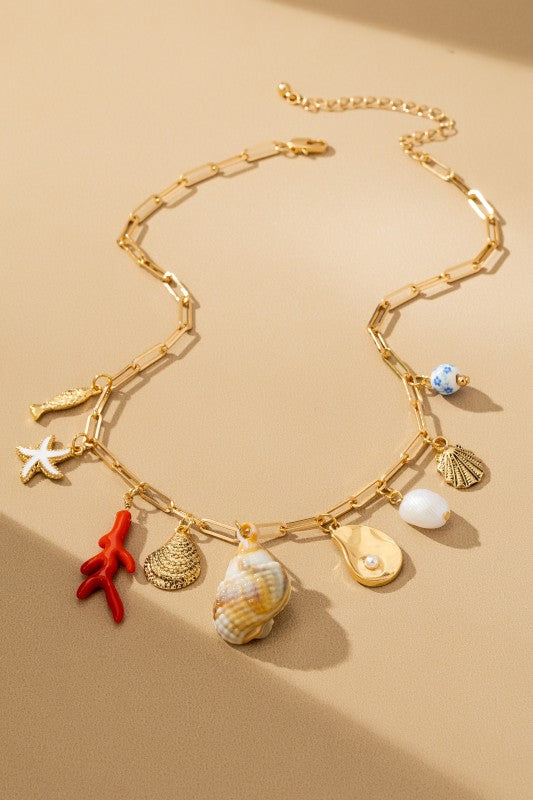 Collar de concha. Ocean Talismán